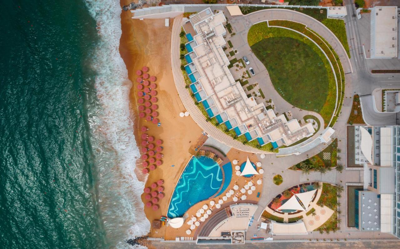 Royal M Al Aqah Beach Resort By Gewan Buitenkant foto Aerial view of the resort
