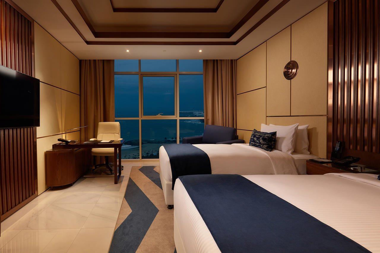 Royal M Al Aqah Beach Resort By Gewan Buitenkant foto Deluxe Room