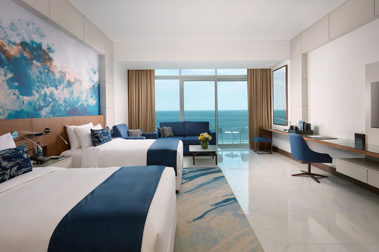 Royal M Al Aqah Beach Resort By Gewan Buitenkant foto Deluxe Ocean View Room